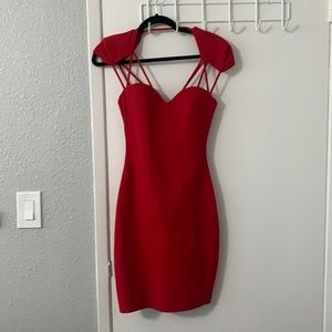Guess red bodycon dress